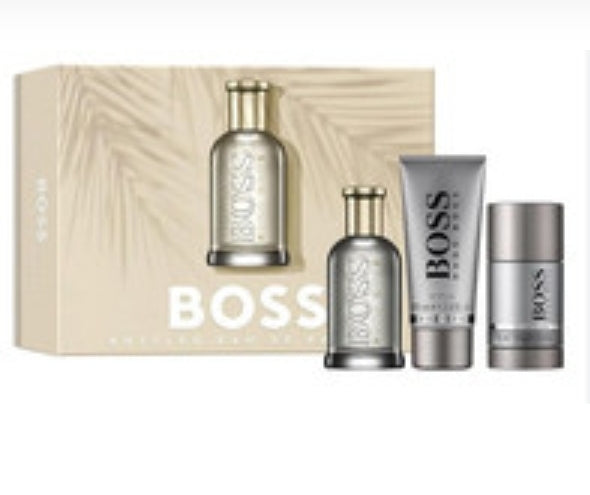 HUGO BOSS BOSS BOTTLED 3.3 EDP SP MEN SET (HARD BOX)