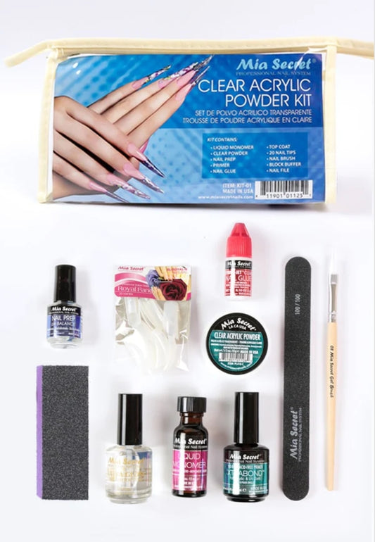 MIA SECRET - CLEAR ACRYLIC POWDER KIT