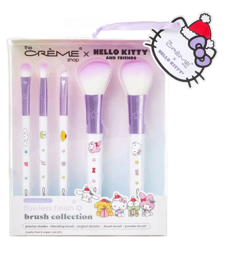 THE CREME SHOP X HELLO KITTY - HOLIDAY FLAWLESS FINISH BRUSH COLLECTION (SET OF 5)