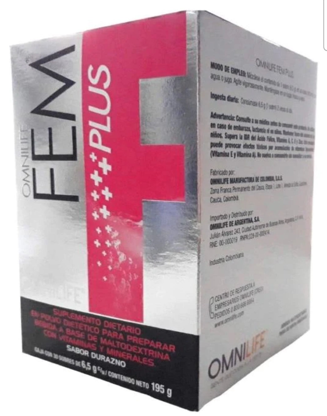 Omnilife Fem Plus Dietary supplement- Help support healthy hormonal balance